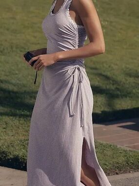 Daily Practice by Anthropologie Game Time Ruched Midi Dress NWT XL Coastal
